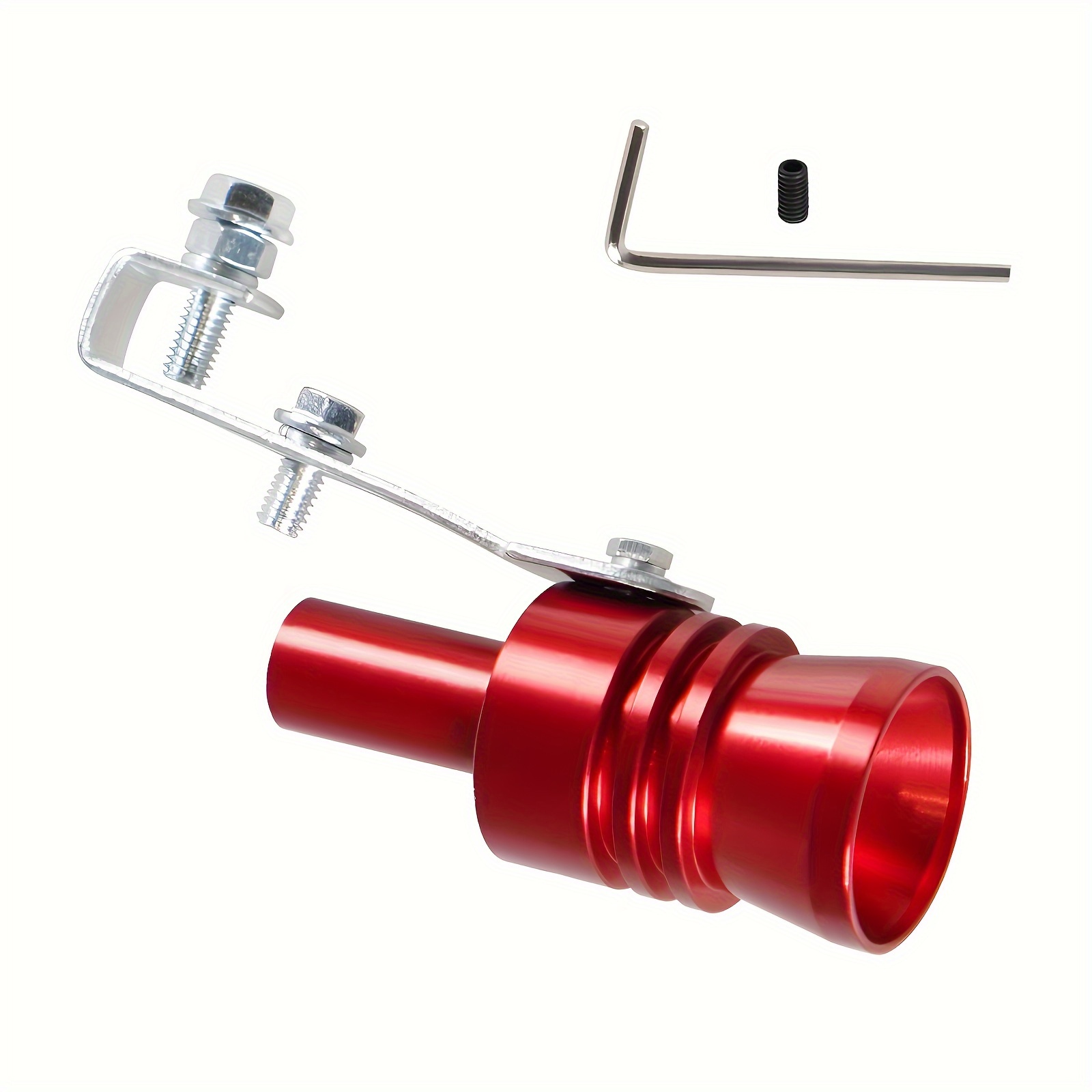 TEMU Universal Pipe Whistle Muffler Sounder Simulator Tailpipe Noise Sound Enhancer Compatible With Truck, Motorcycle, Cars, Dirt Bike And Scooter (xl Red)