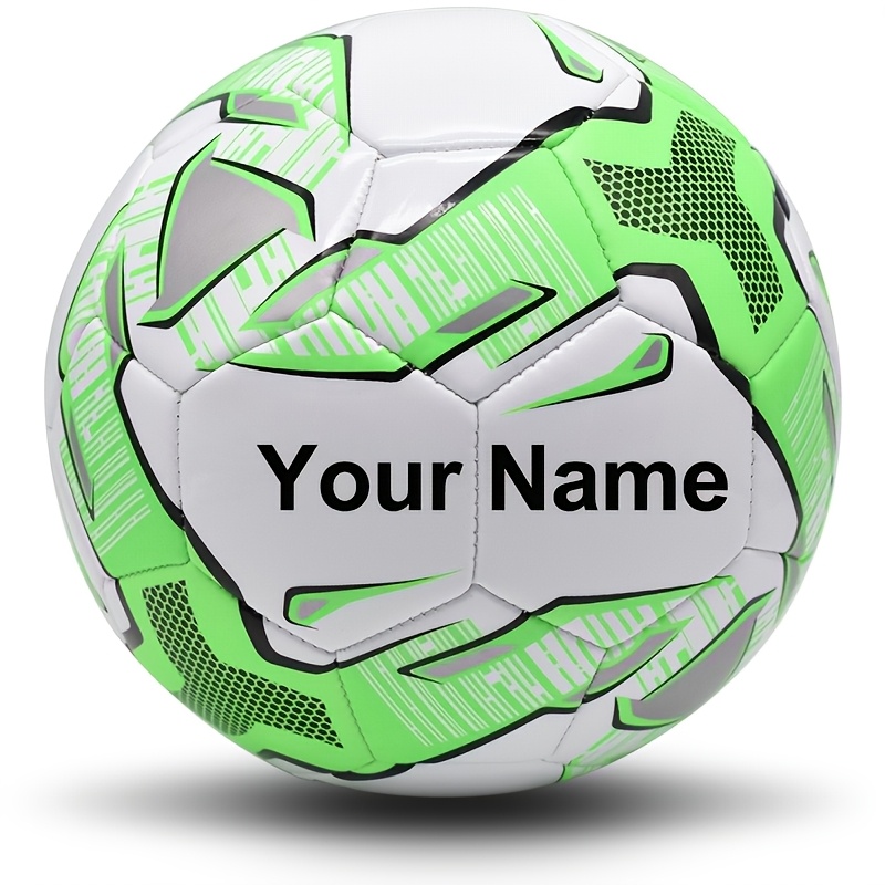 TEMU Custom Professional Size 5 Soccer Ball - Name/text/, Artificial Suitable For Home Decor, Birthdays, Weddings, Gifts For , For Training,