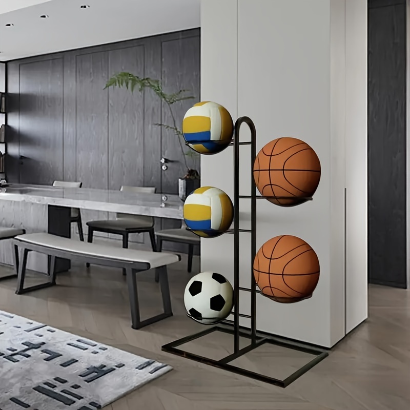 

2/3/4/5-layer Basketball Storage Rack, Simple Sports Ball Display Rack For Football Volleyball Basketball