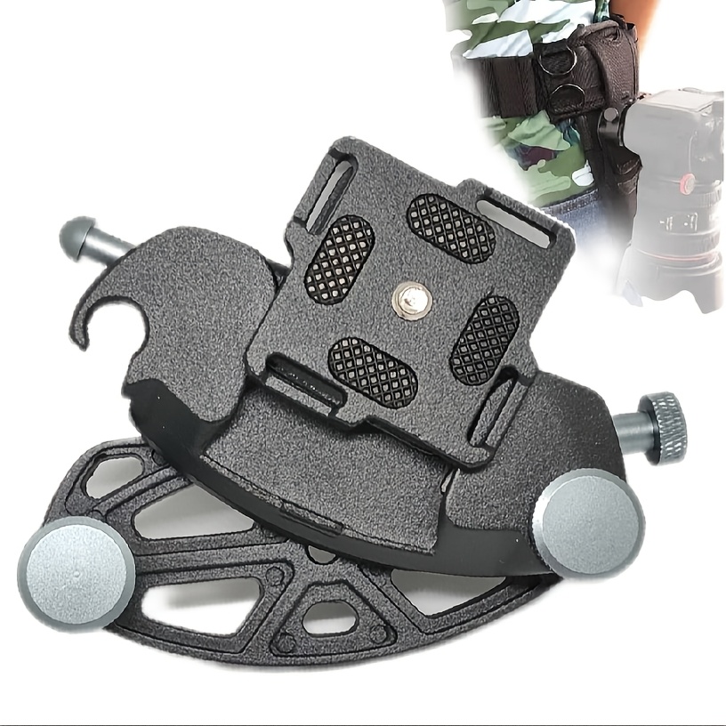 

Aluminum Alloy Quick Release Camera Clip - Dslr/mirrorless Action Camera Waist Harness And Backpack Strap Mount Adapter