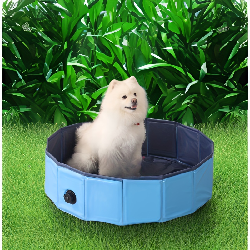 Portable Dog Bath Tub PVC Foldable Pet Swimming Pool Indoor Small Medium Large Dog Wash Basin