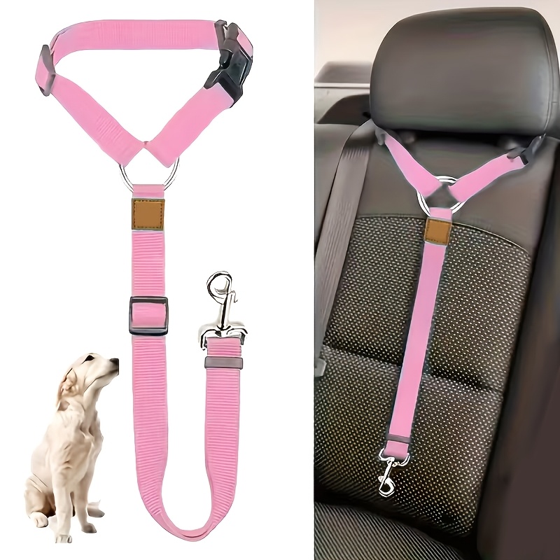 TEMU Indaphen 1pc Dog Belt Vest - Adjustable Car Safety Belly Band With , Comfortable Padded Design And Ergonomic Support, Convenient Installation