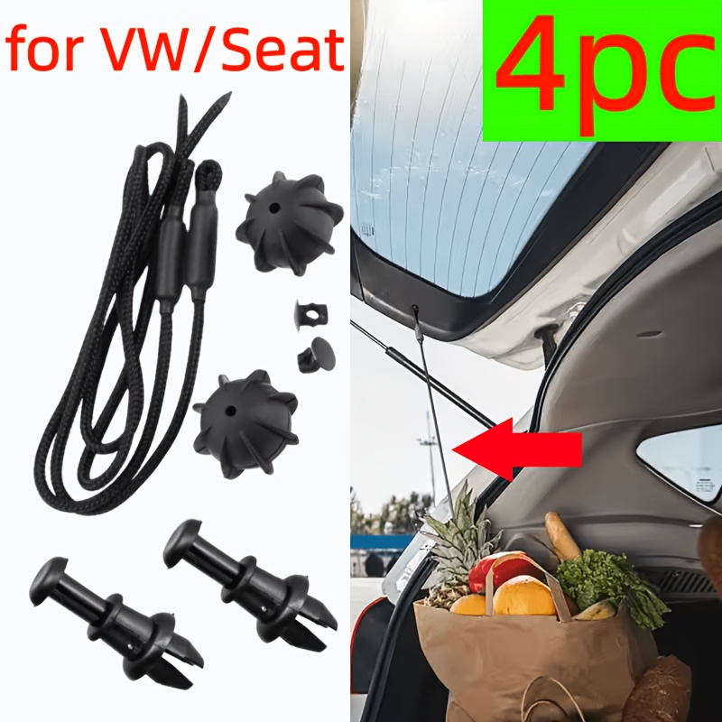 TEMU Juego de 4 cordones universales de resistencia para maletero trasero, estilizados, para estantes de equipaje, para Volkswagen 5 Mk6 Tiguan UP