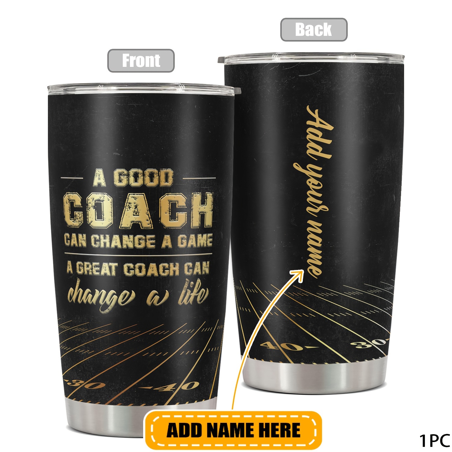 

[customer ] Customizable 20oz - Personalized Name Or Text, & Teachers, Metal Travel Mug With Lid, Ideal Gift For Birthdays,