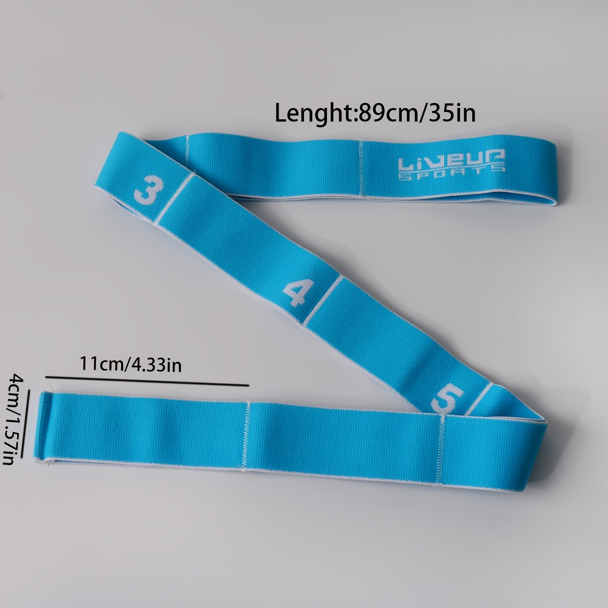 TEMU 8-grid Numbered Dance Shoulder Back Hip Opening Yoga Band Multi-section Stretching Band Portable