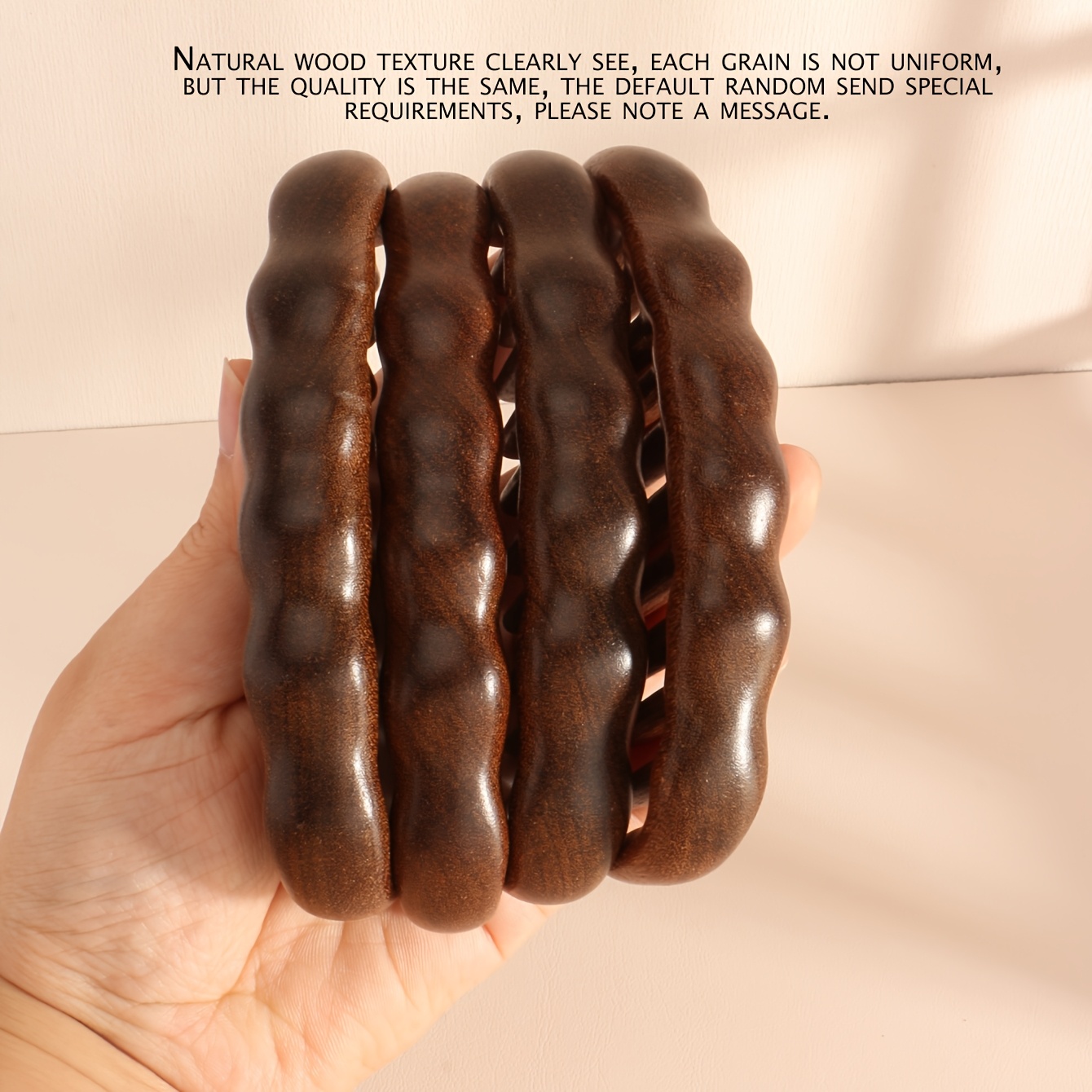 1 Peine de Sándalo | Madera Natural, Diseño de Dientes Anchos para Alisar el Cabello, Portátil para Uso Doméstico