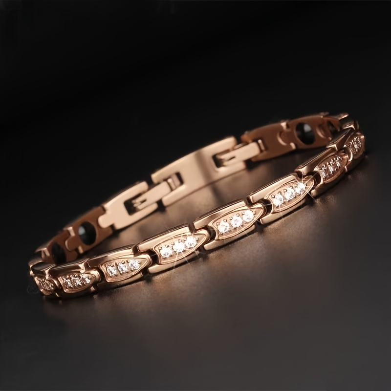 Inlaid 3a Zirconia Ladies High-quality Stainless Steel Bracelet