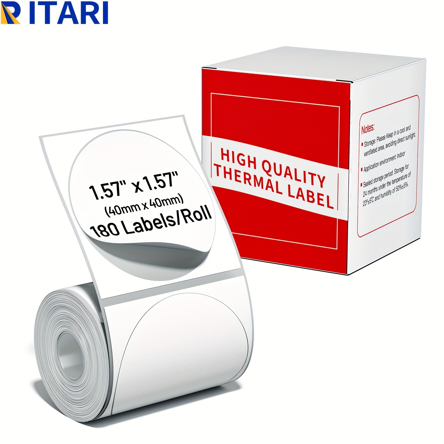 

Itari , - -adhesive Tag For M120///m220 , 1.57"x1.57"(40x 40mm), 180 Labels/roll,