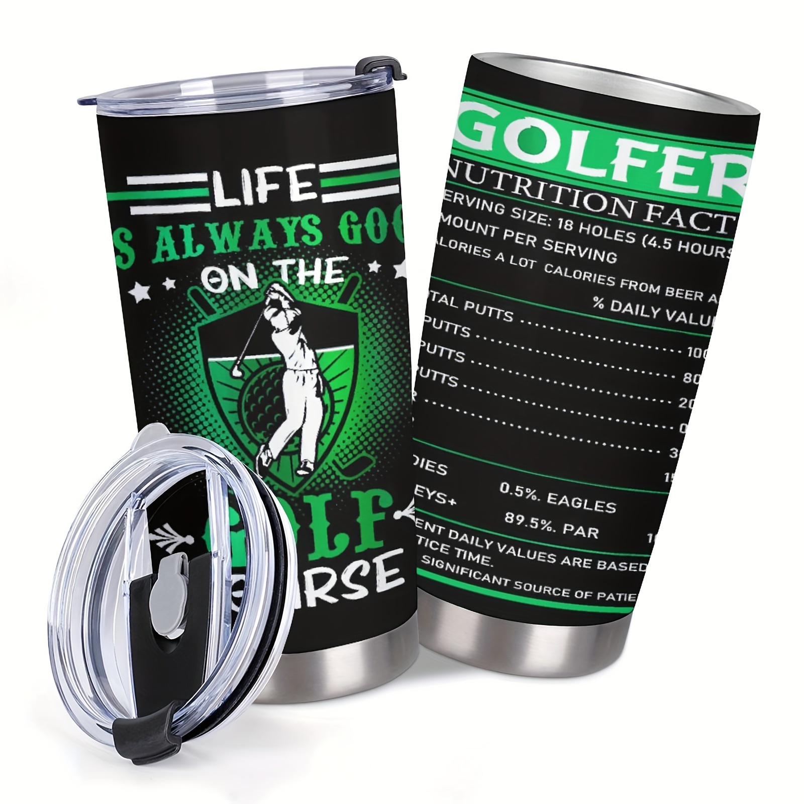 

1pc Golf Gifts For Men, Funny Golf Gifts, Golf Accessories, Golf Gifts For Women, Golf Gifts For Men Unique, Golf Tumbler, Cool , For Dad, 20oz For Shop