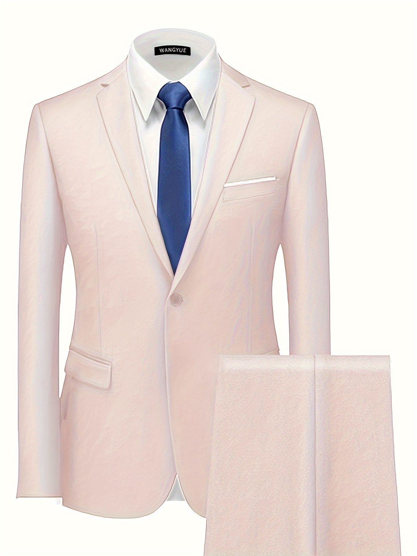 Formal Men's Onebutton Suit Jacket Dress Pants Suit Set - Temu Canada