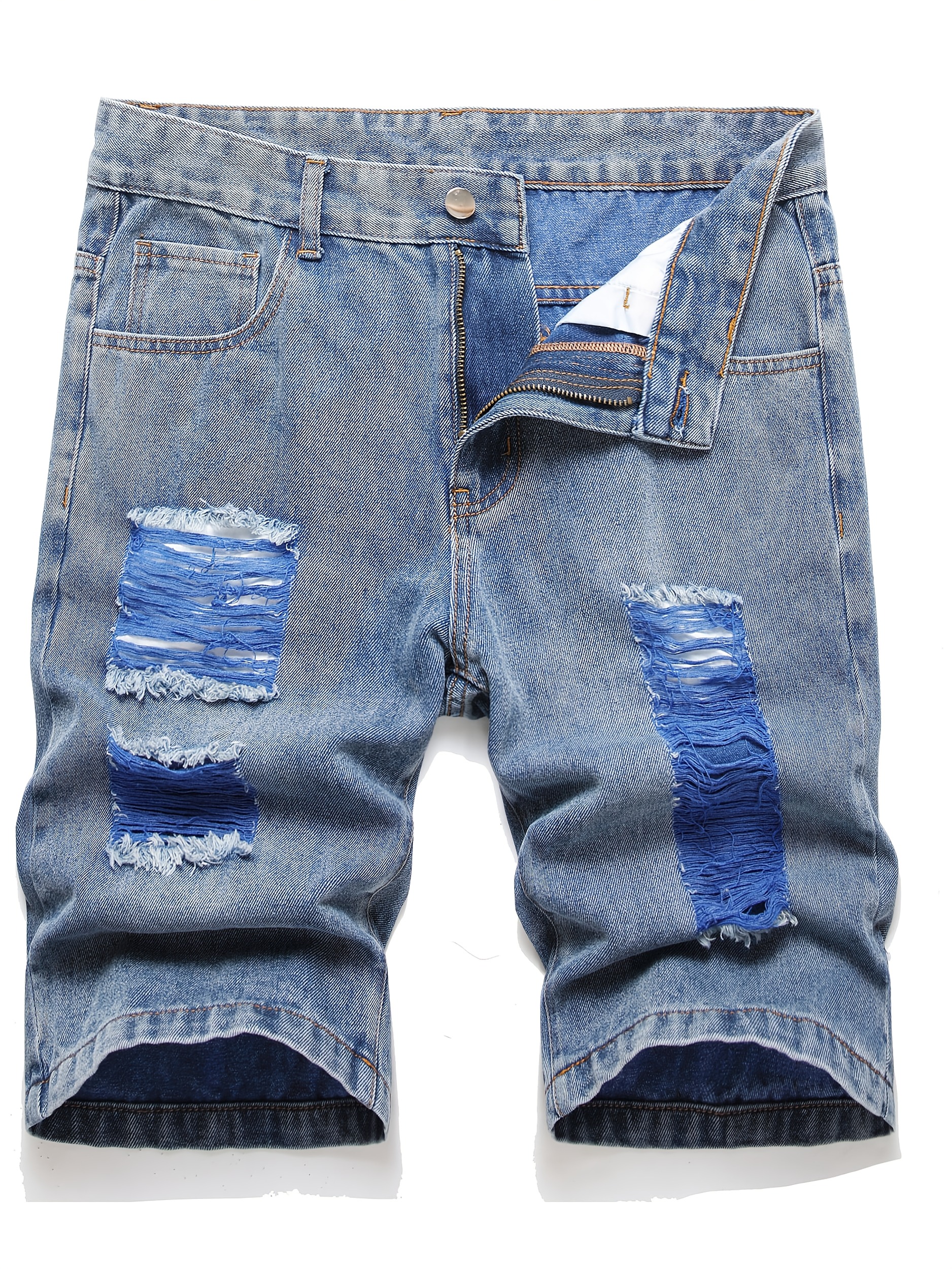 short jeans pants for men sold on Temu United States