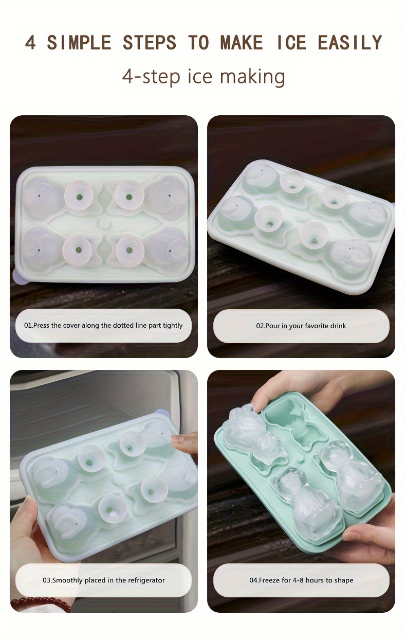 1pc   mold silicone cat   tray multifunctional chocolate mold mold for pudding   whiskey   tray ice trays for freezer cocktail whiskey kitchen accessaries apartment essentials party supplies details 9