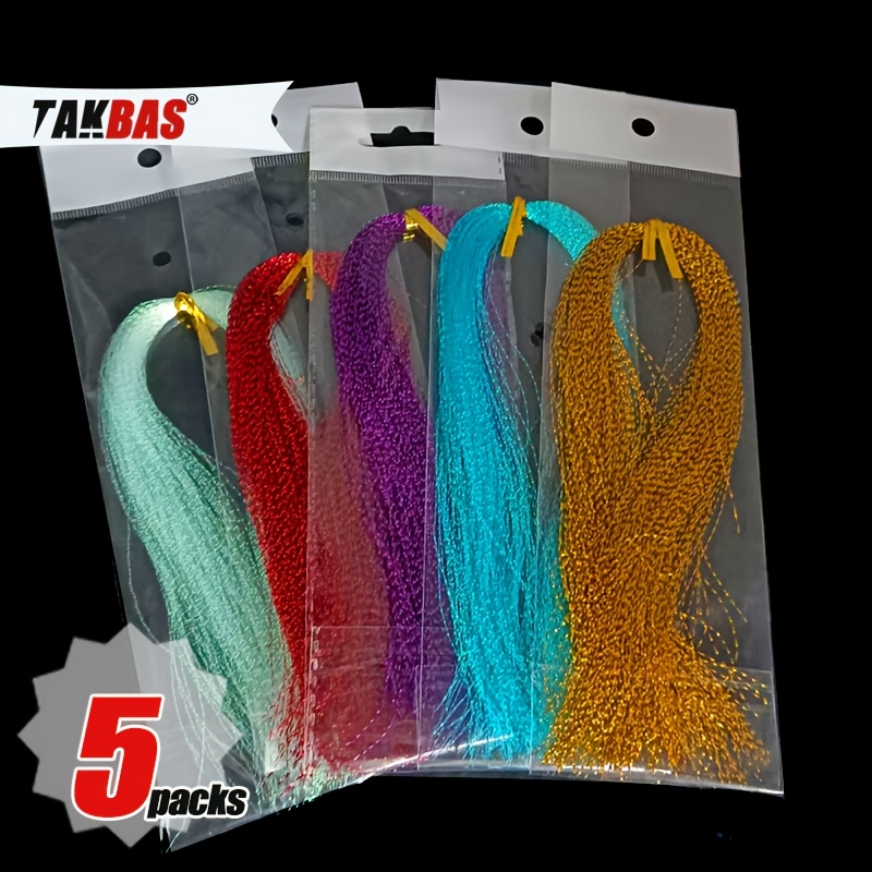TEMU 5packs Fly Tying Materials Kit Suitable For Trout Flies Making With Assorted Thread Beads & Hooks - Fly Fishing Lure Supplies For Diy Fly Tying,