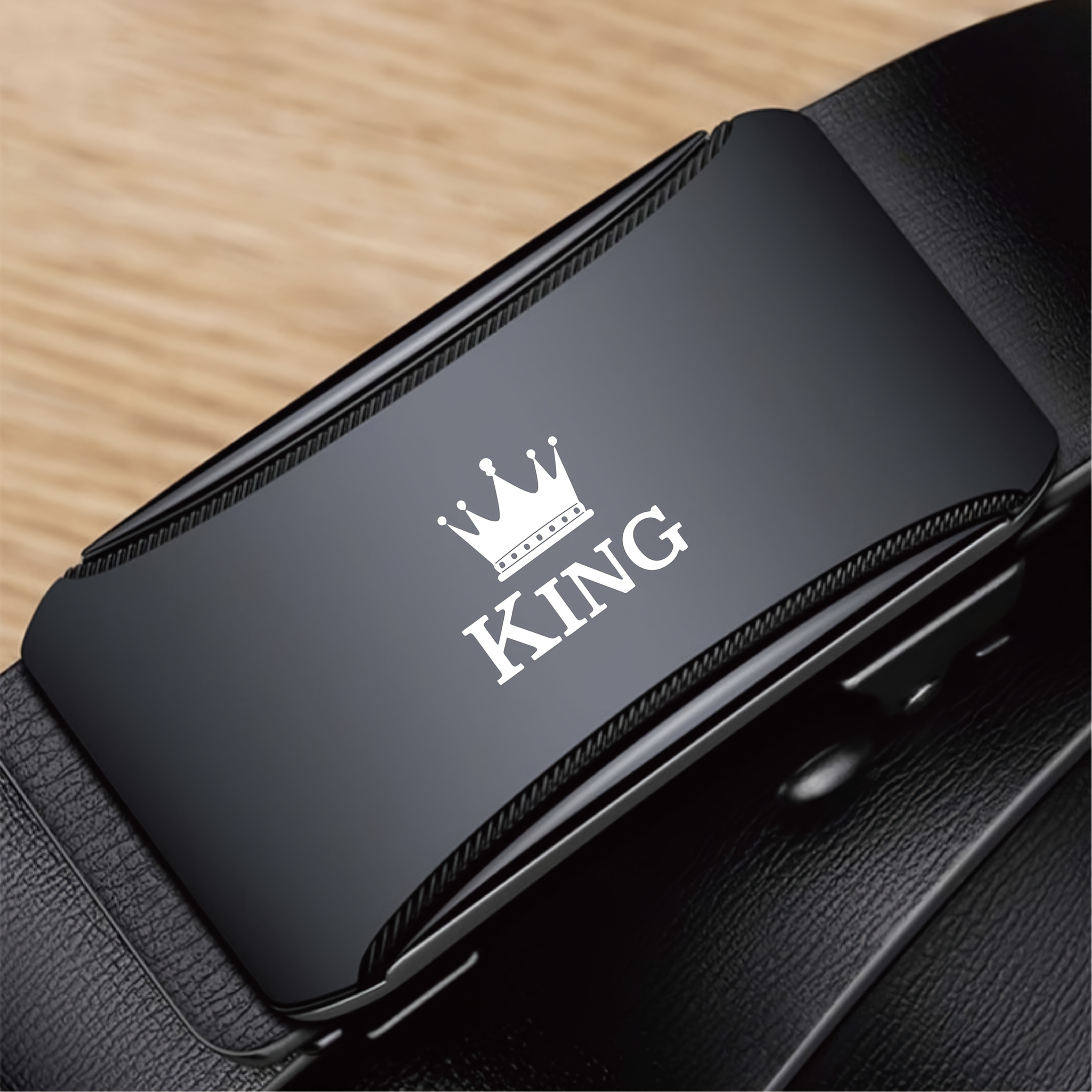 TEMU Pattern Men's Business Belt, Durable, Easy-to-use Automatic , Suitable For Business And Casual Wear