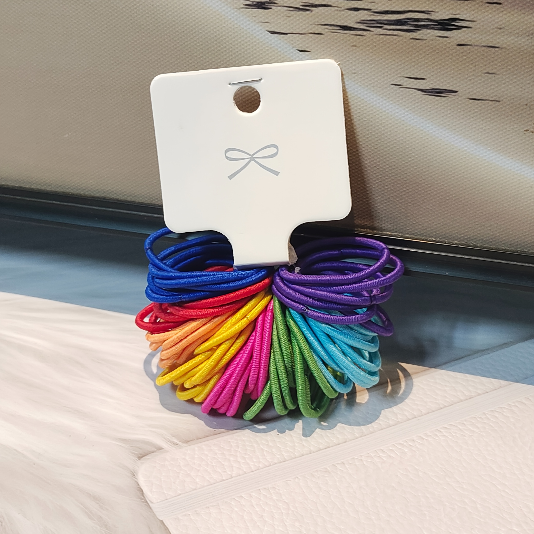 TEMU 60pcs Cute Colorful Small Hair Ties, No Damage Hair Accessories