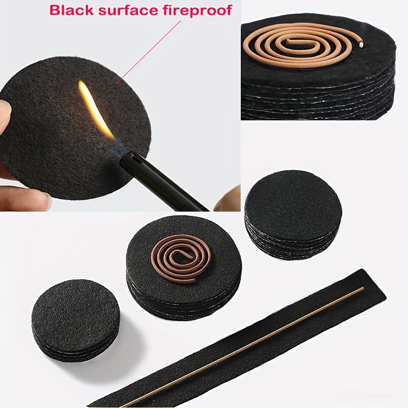 

10pcs Fireproof Pads - Flame-retardant, Heat-resistant Fiberglass Cloth For Safe Home Decor