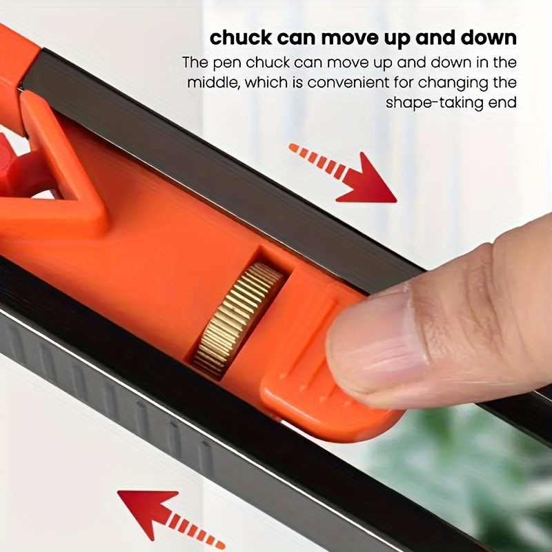 plastic contour gauge with dual shape locators   shape duplicator for woodworking building projects and diy tasks uncharged 1mm measurement   23 3cm length details 6