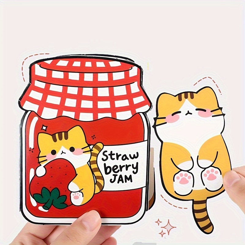 

Confiture de Fraises et Livre Silencieux Chat - Ensemble de Scrapbooking Puzzle DIY, Cadeau pour Anniversaires, Noël et Halloween