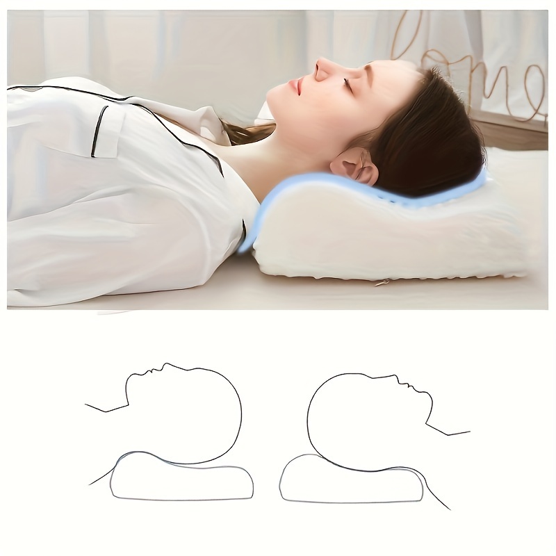 

1pc Memory Foam Sleeping Pillow, Slow Rebound Orthopedic Pillow, Maternity Pillow, Bedding For Neck Relaxing Sleeping