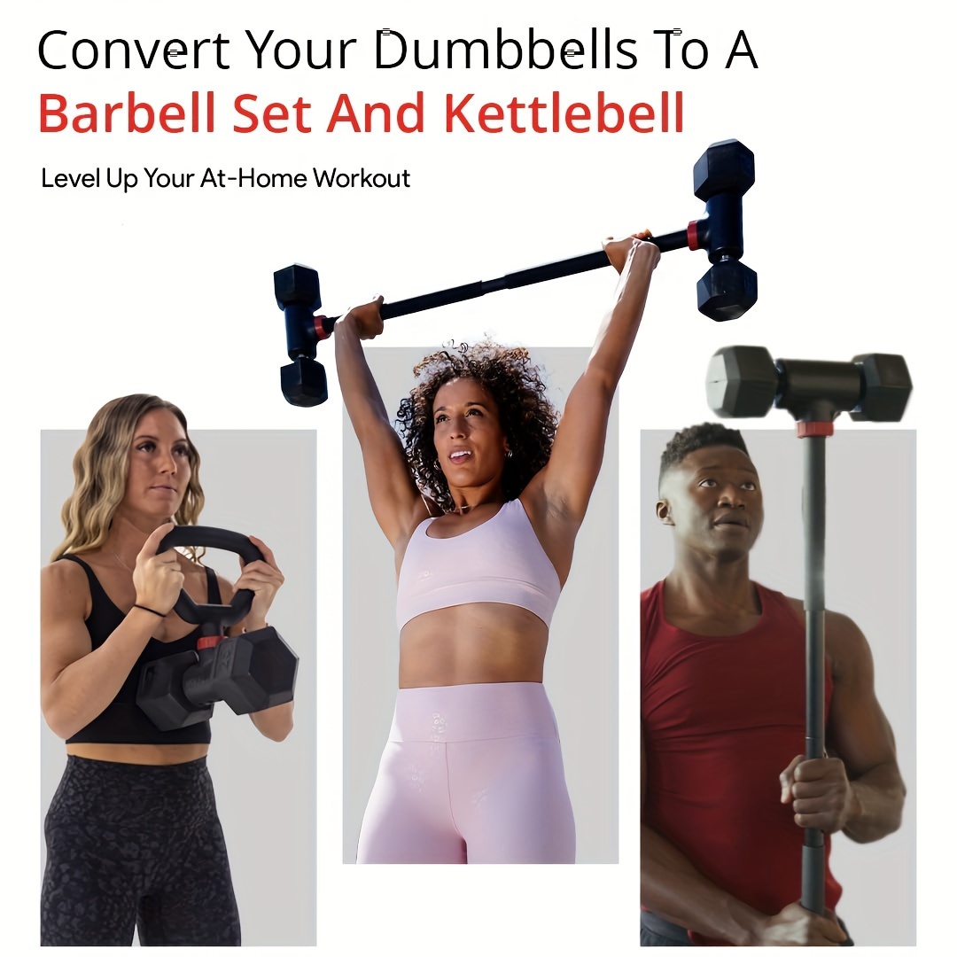 Dumbbell Converter Bar Adjustable Kettlebell Handle Set For 25mm