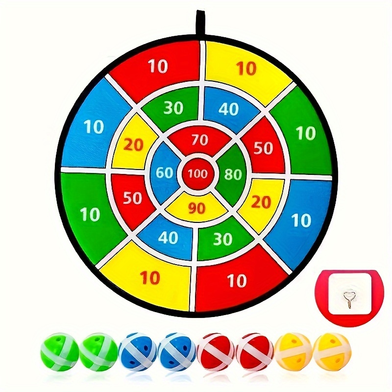 

Sticky Ball Dartboard Set - Fun Indoor/outdoor Party Game For Boys & Girls, Perfect Birthday, Christmas, Halloween Gift