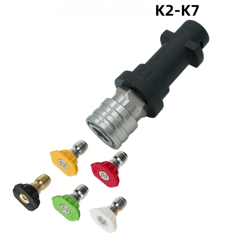   k7 high pressure water gun adapter car wash five color   nozzle foam cannon accessories quick connector