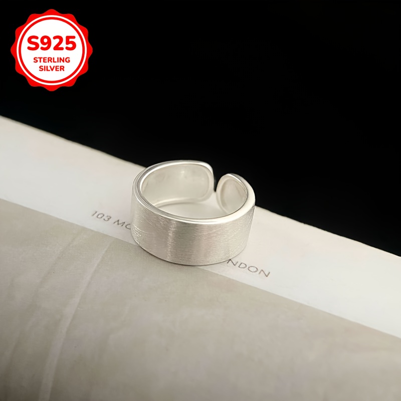 Hypoallergenic Wide Band Adjustable Open Ring