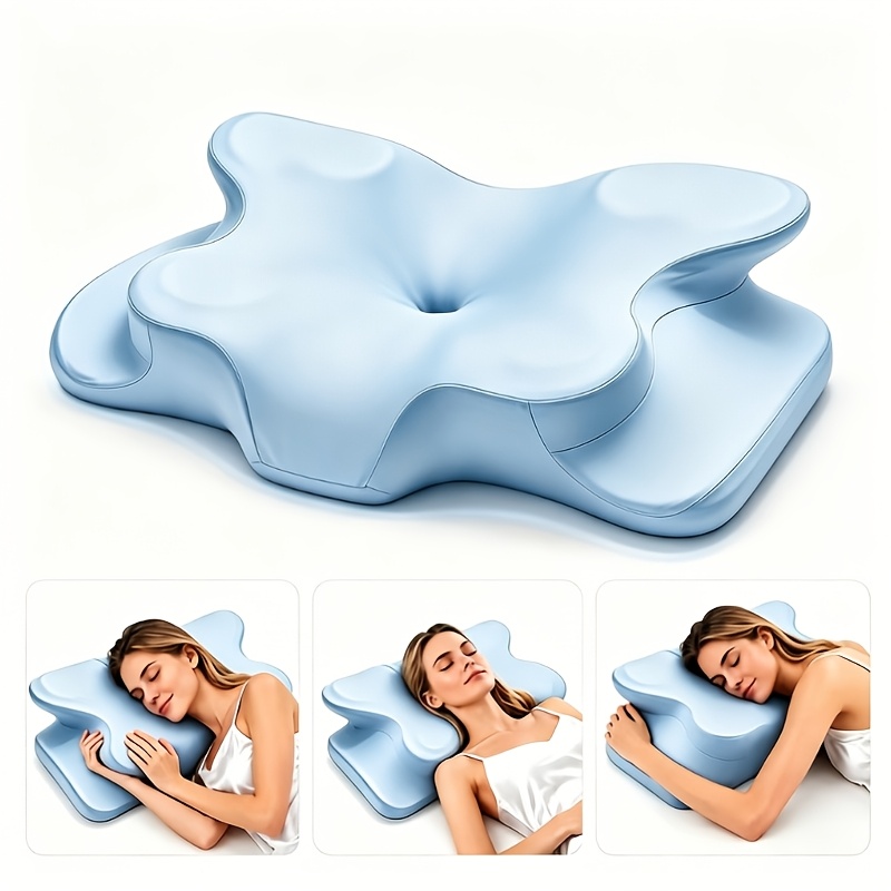 Image of Cooling Sleep Pillow, Suitable For Side And Back Sleepers, Ergonomic Neck Support Sleep Pillow, Slow Rebound Relaxation Pillow, Suitable For Side And Back Sleepers