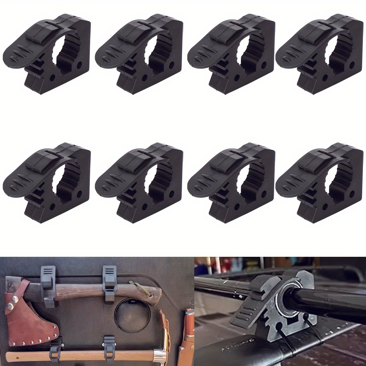 

8pcs Yqius Quick Release Rubber Clamps - Mounting Solution For Off-road Vehicles, Rvs, Boats, & Utvs - , For Home & Auto Accessories