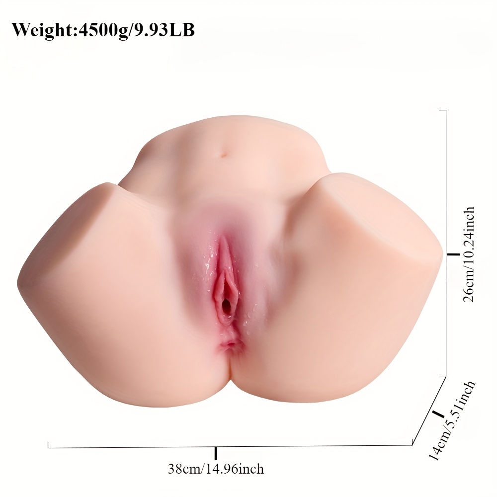 TPE Material, Life-Size Male Sex Doll, Doll Torso Big Ass Sex Doll Male Masturbator, Lifelike Female Sex Doll with Pubic Vagina Anal Sex Adult Toy Sex Doll Male Sex Toy for Men