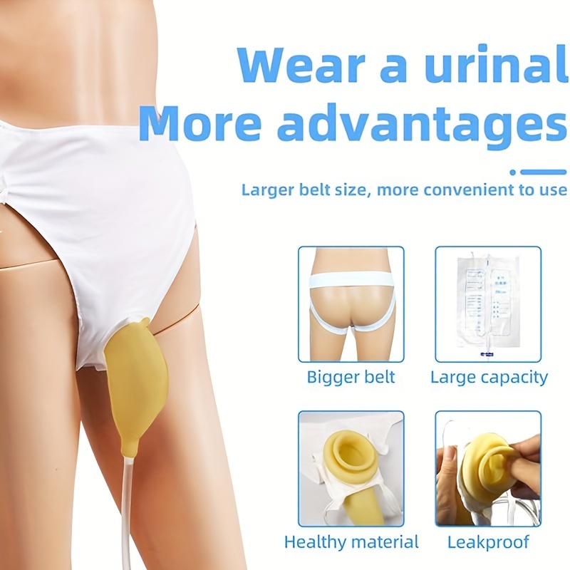 Independent Urinal - Comfortable, Hygienic Solution for Bedridden, Paralyzed Individuals | Easy to Clean, Breathe