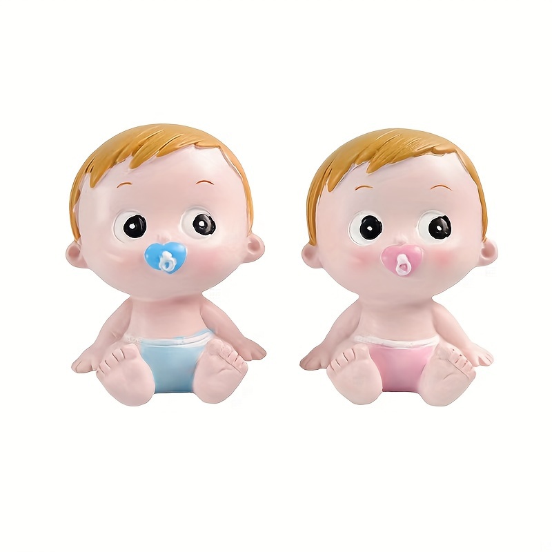 

Adorable Mini Baby Figurine - Perfect For Home & Car Decor, Ideal Gift For Baby Showers, Resin Crafted, No Power Needed