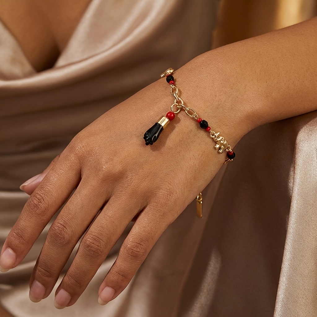 TEMU Fashionable Ladies' Bracelet With A Vintage Design, Ideal For Valentine's Day//carnival/daily Wear A Gift Or For Parties
