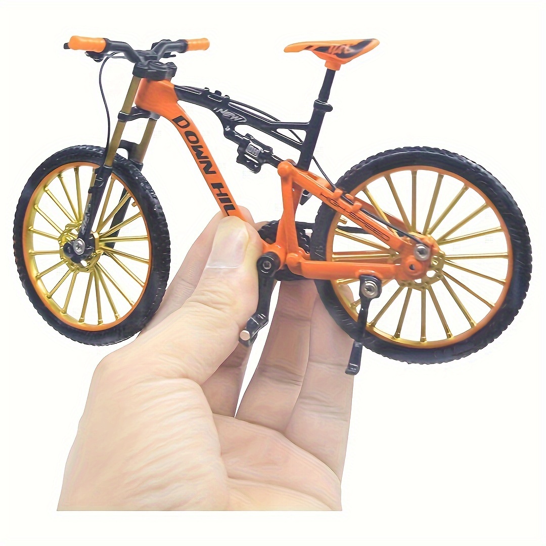 

1pc, Alloy Mountain Bike Finger Toy, Spring-loaded, Pressable, Desk Decor, Perfect Halloween Gift, Home Decor