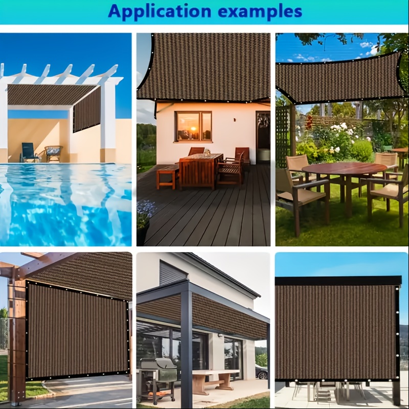 90% Sun Shade Cloth 4'x23' Custom Sizes Outdoor Porch Pergola Shade Cover Canopy With Grommets Uv Block Privacy Screen For Patio Dark Gray
