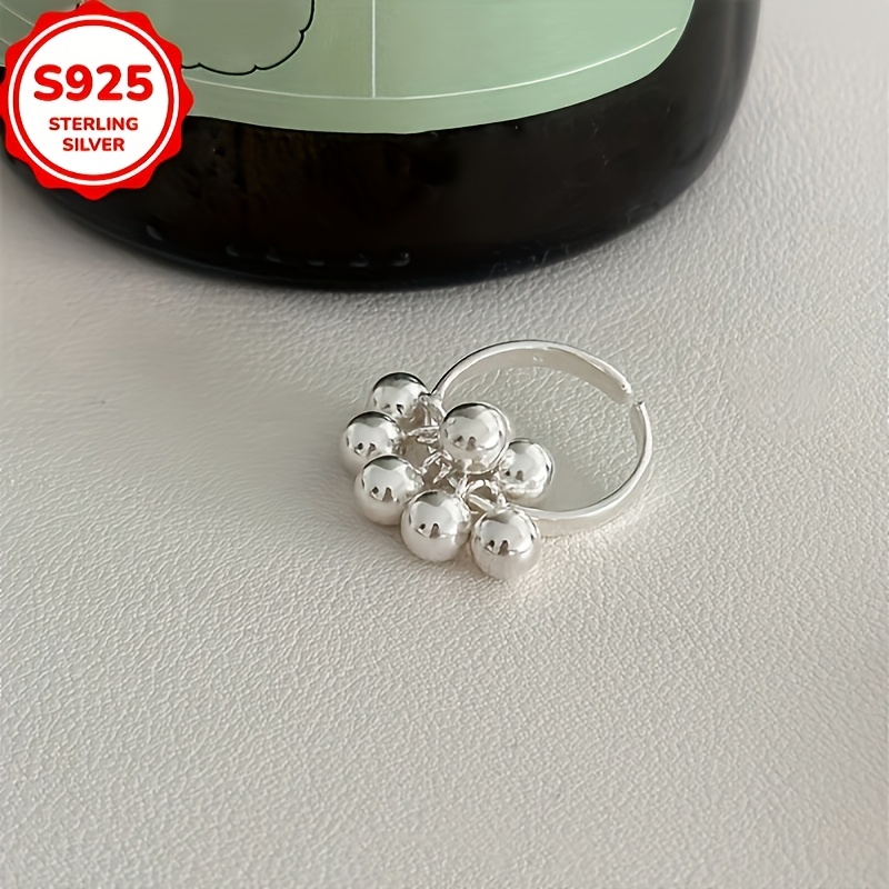 Women's 925 Hypoallergenic Grape Cluster Open Ring