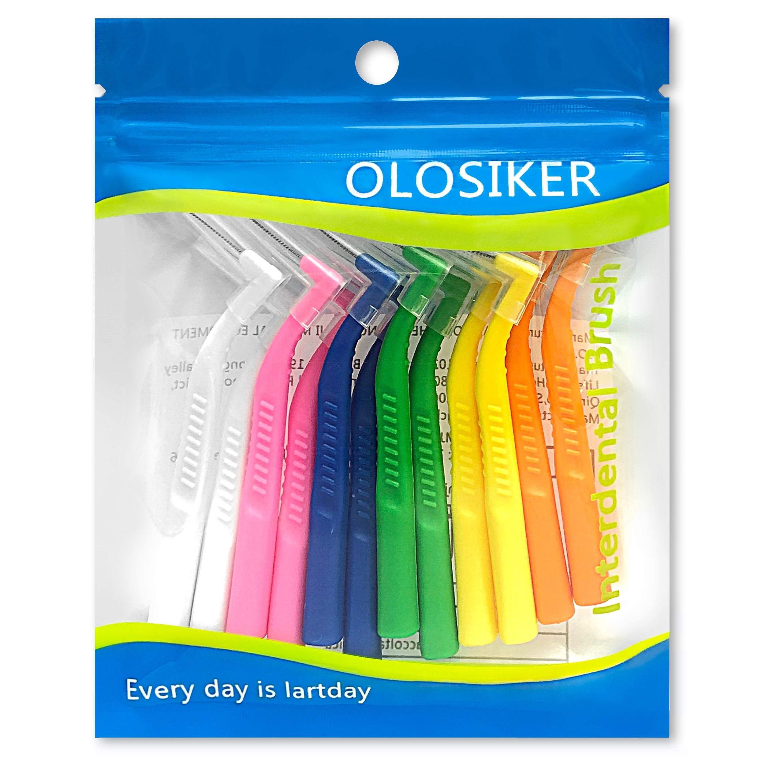 12 pack   l shaped interdental brushes 6 sizes dental floss picks with ergonomic pe handles for braces care teeth cleaning 6 colors individually wrapped dental accessories vibrant   durable plastic handle