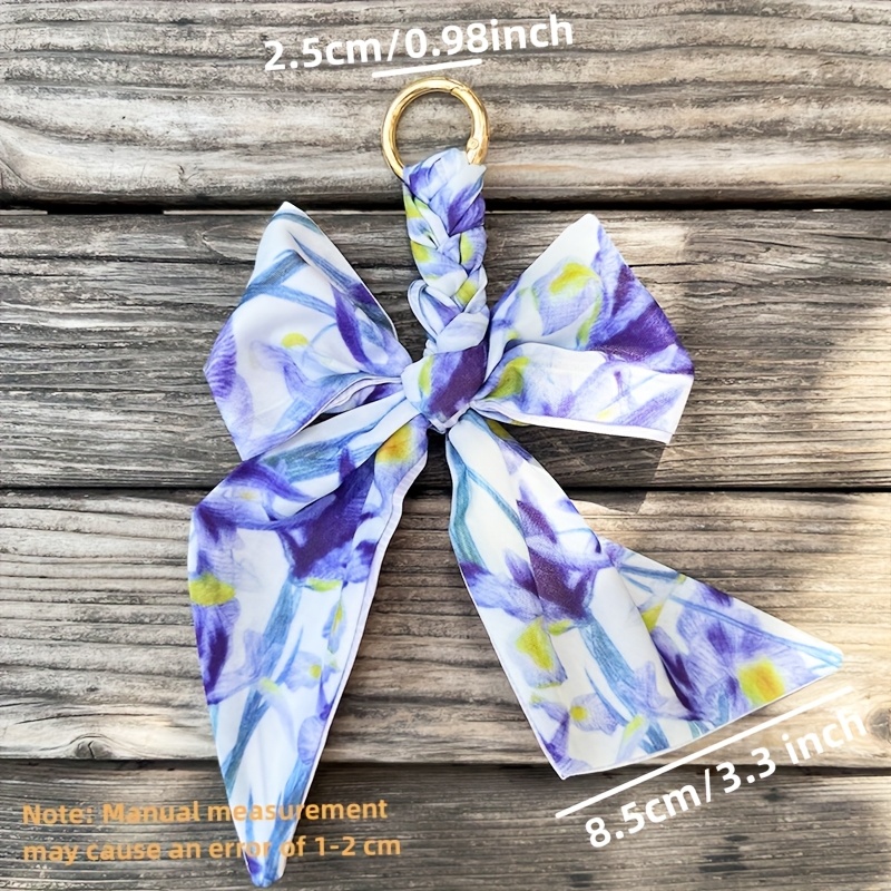 Elegant Bow Knot Keychain for Handbags and Wallets