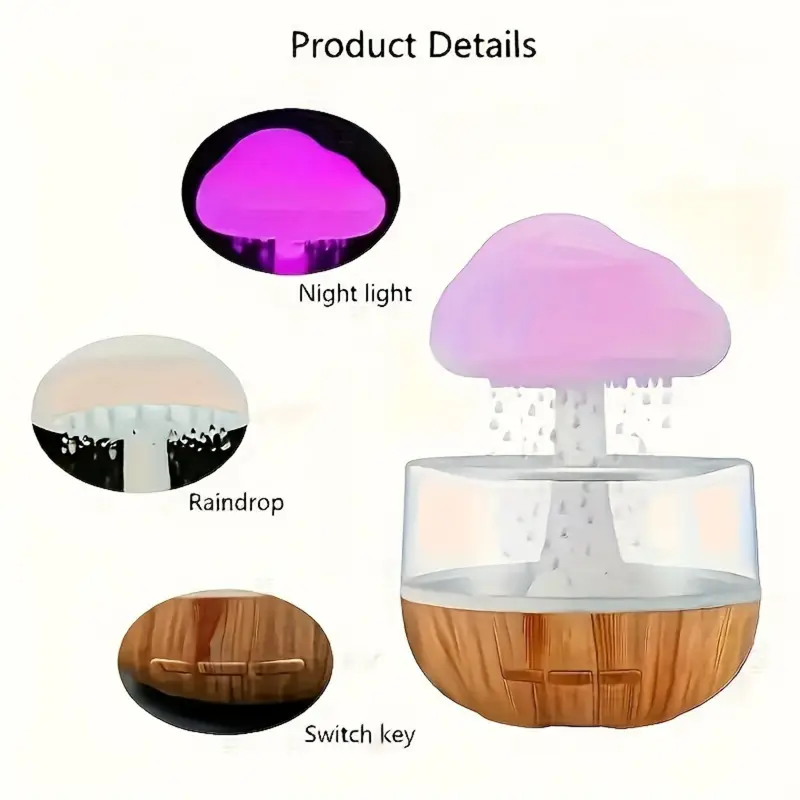 Veilleuse LED Alimentée par USB & - Lampe de Table Polyvalente pour la Décoration de , pour , - Cadeau Idéal pour Toutes , Halloween & Noël détails 3