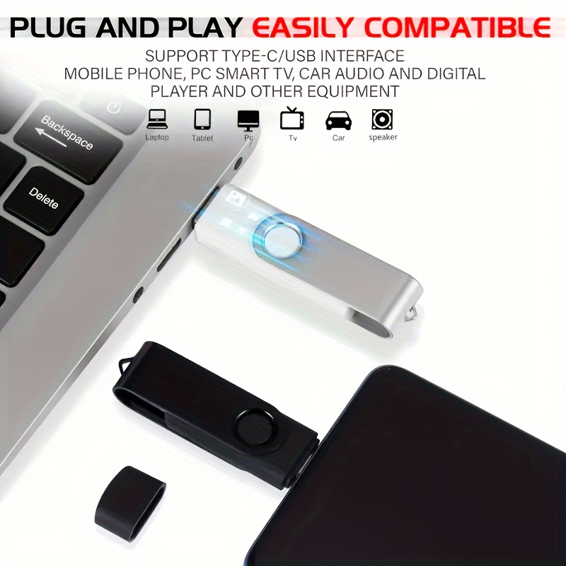 2024 new high speed 2 in 1 u disk 4gb 8gb 32gb 128gb usb 2 0 type c memory stick usb flash drive otg pen drive usb stick storage memory stick details 1