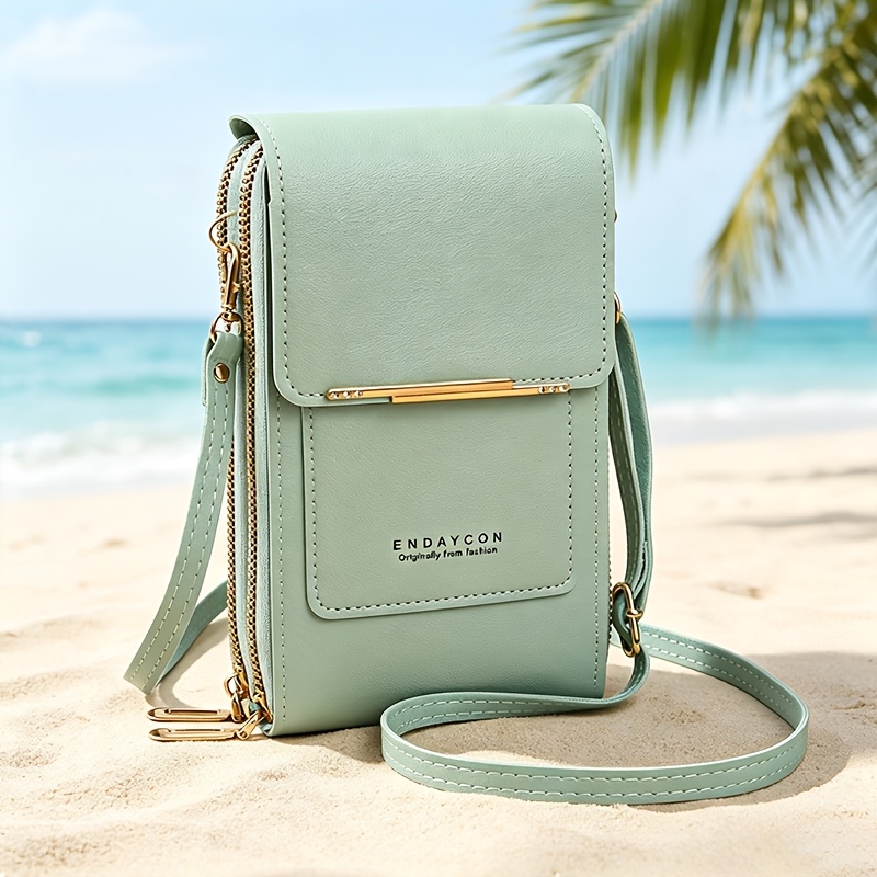 TEMU Vacation-style Women's Travel Wallet, Large Capacity, , Simple And Fashionable, Multifunctional With Multiple Card Slots, Convenient Mini