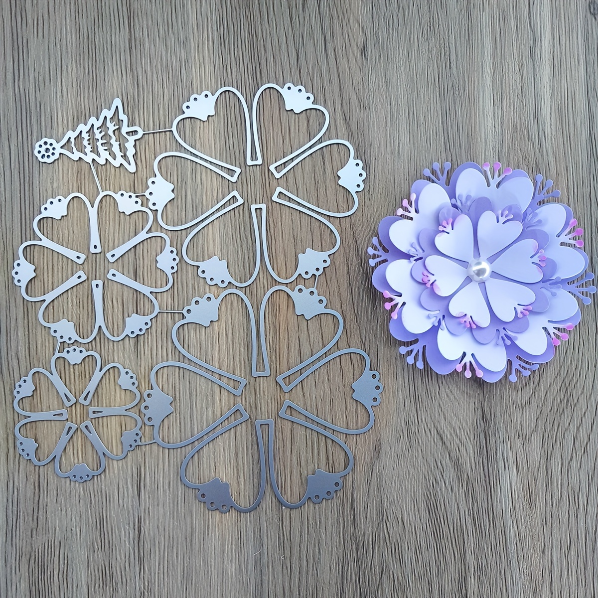 Flower Metal Die Cutting For Scrapbooking And Greeting Card Embossing Stencil Diy Die Cuts