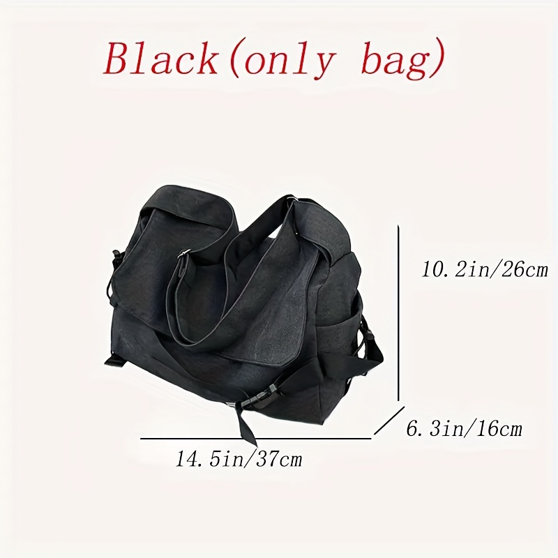 TEMU A Stylish Canvas Crossbody Bag For Men, Perfect For Casual Use