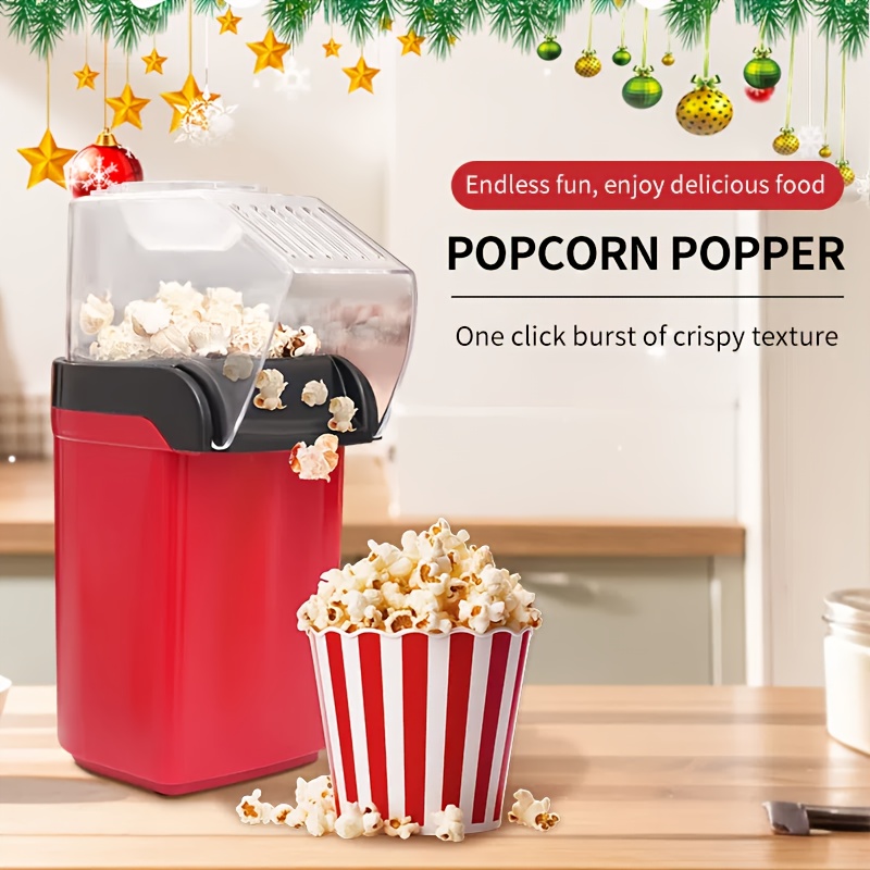 

Electric Popcorn Popper Machine, 110v-130v Us Plug, Home Small Hot Air Popcorn Maker, Pp Material, No Battery Required, -click For Crispy Snacks