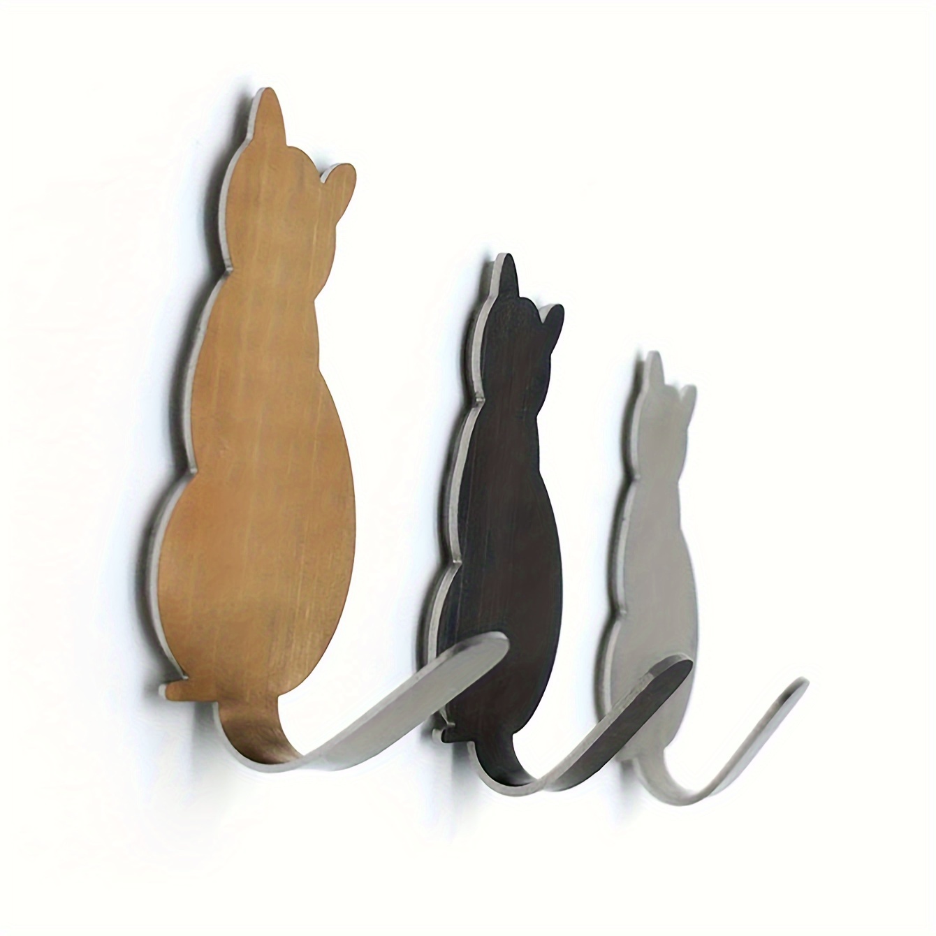 Cartoon Cat shaped Hook Kitten Stainless Steel Hook Bedroom - Temu