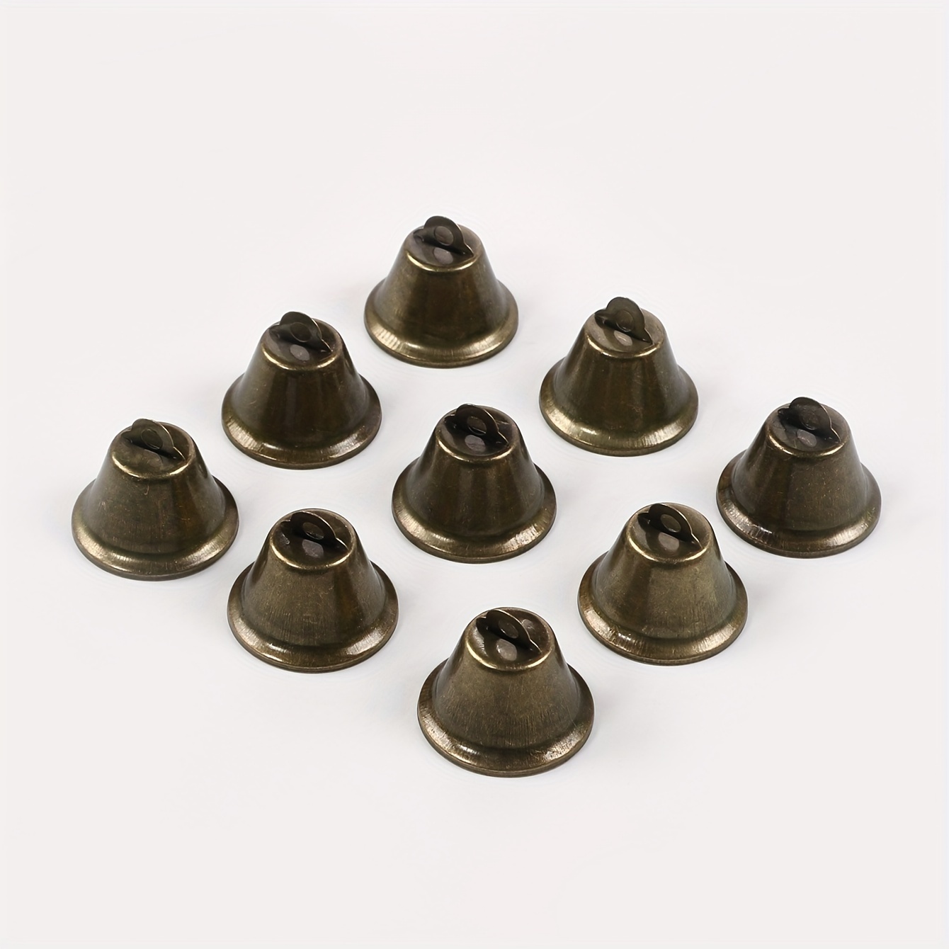 

16pcs Vintage Bronze Bell For Dog Doorbell And Bedpan Training, Burglary, Making Wind Chimes, Christmas Bells