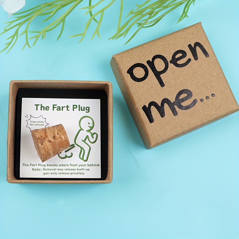 Spoof Fart Plug Gift Box - Loud Funny Gag Gift For Christmas Halloween Parties | Novelty Joke For
