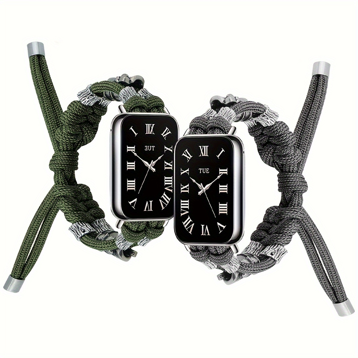 Strap Mi Band 8 Smartband Faux Leather Watch Band Xiaomi Mi - Temu