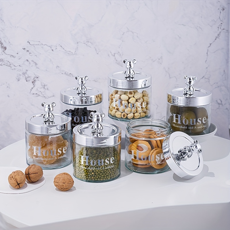 Générique Chihuahua Glass Candy Jar With Lid, Large Animal