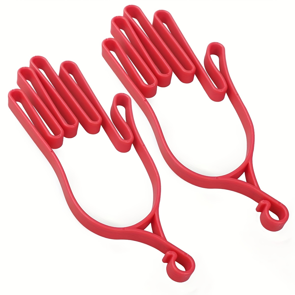 TEMU 2pcs Golf Glove Holder With Carabiner, Plastic Colorful Drying Glove Support Rack, Anti-shrink Glove Stand, Golf Accessory
